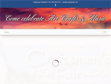 Tablet Screenshot of craftsmenfair.com